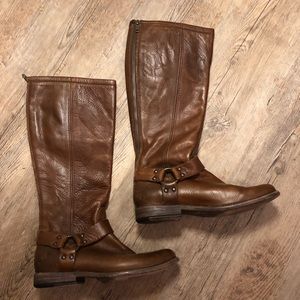 Frye Phillip Harness Leather Boots